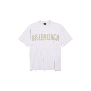 Balenciaga Tape Type T-Shirt Medium Fit in white vintage jersey XXL